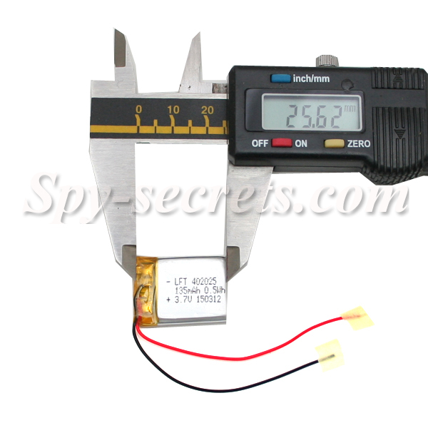 135 mah 3.7v тънка полимерна батерия / b402025/